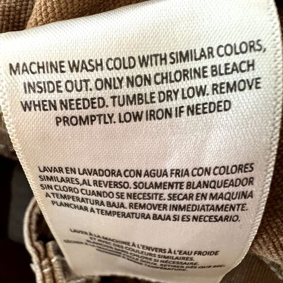 Dickies Cargo Pants Size 1/25 Canvas Workwear Y2K Skater Grunge Tan Brown Womens - Picture 8 of 12